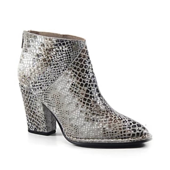 Diba True® Pay Phone Snake Print Booties - Picture 1 of 6